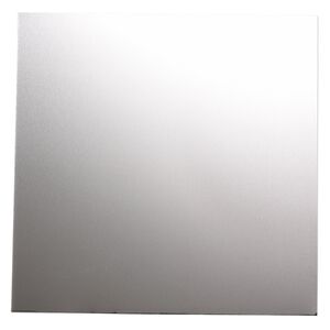 Sheet, anodized aluminum, silver, 5-3/4 x 5-3/4 inch square, 26 gauge. Sold individually.