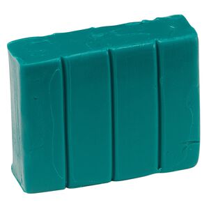 Polymer clay, Sculpey® PREMO, forest green. Sold per 2-ounce bar.