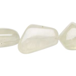 Prehnite 1pkg1, hand-cut nugget bead natural 14 inch medium