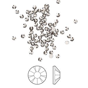 Flat back 1440pk crystal Biarritz foil back, Preciosa MAXIMA Czech crystal hotfix rhinestone 1.9-2.1mm chaton rose round SS6