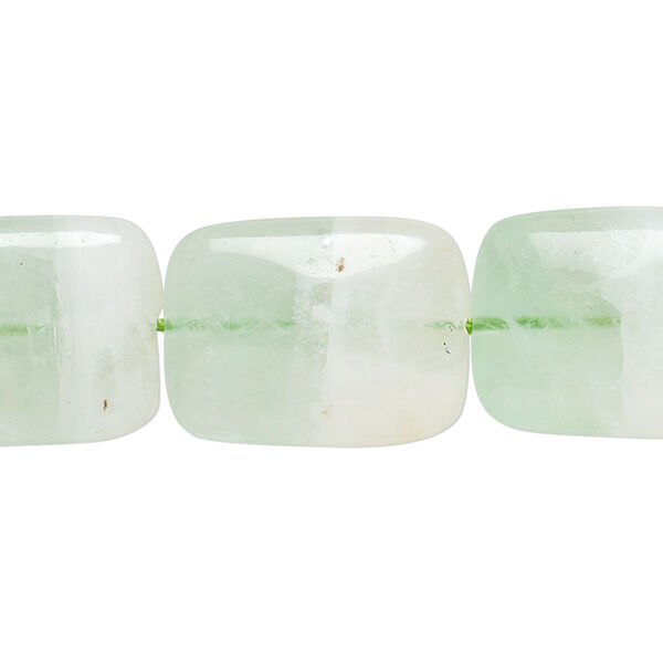 Fluorite 1pkg1, puffed rectangle bead natural 15.5-16 inch 20x15mm image number 0