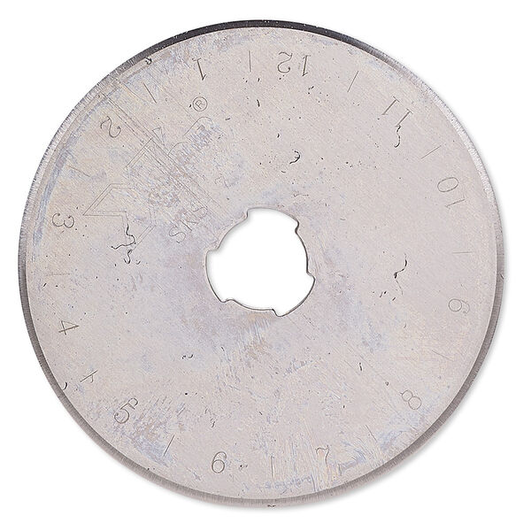 Replacement rotary cutter blade, steel, 45mm round. Sold individually. image number 0