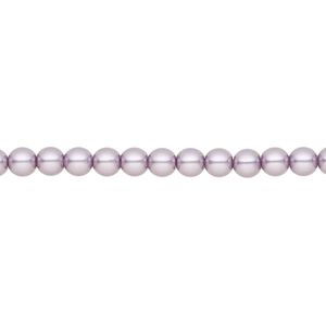 Pearl 600pk lavender, Preciosa Czech crystal 4mm round