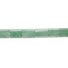 Green aventurine 1pkg1, flat rectangle bead natural, 15.5-16 inch 28x24mm-36x25mm image number 1