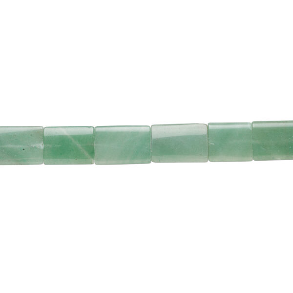 Green aventurine 1pkg1, flat rectangle bead natural, 15.5-16 inch 28x24mm-36x25mm image number 1