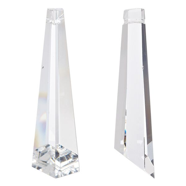 Suncatcher 1pk clear, Asfour Crystal 61x14mm top-drilled 6-sided graduated prism image number 0