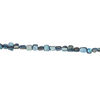 Mother-of-pearl shell 1pkg1, triangle tube bead 15 inch mountain blue 7x8mm-11x8mm image number 1