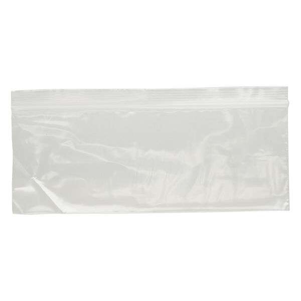 Bag, Tite-Lip™, plastic, clear, 8x3-inch side zip. Sold per pkg of 1,000. image number 1