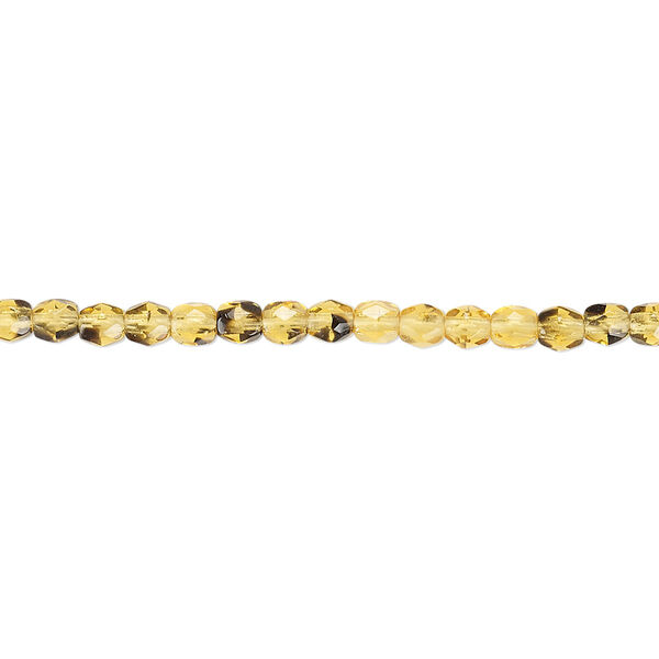 Bead, Czech fire-polished glass, tortoise, 3mm faceted round. Sold per 15-1/2" to 16" strand, approximately 130 beads. image number 0