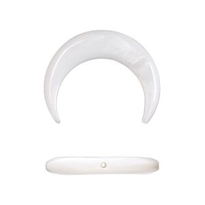 Drop, mother-of-pearl shell (natural), 25x22mm hand-cut 3D naja, Mohs hardness 3-1/2. Sold per pkg of 2.