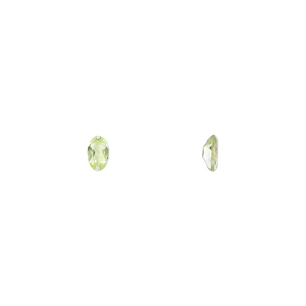 Gem, peridot (natural), 5x3mm faceted oval, A grade, Mohs hardness 6-1/2 to 7. Sold per pkg of 4. image number 0