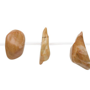 Tigerskin "jasper" 1pkg8, top-drilled nugget bead natural small to large