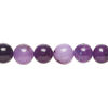Amethyst / quartz 1pkg1, round bead, 15 inch 8mm image number 0