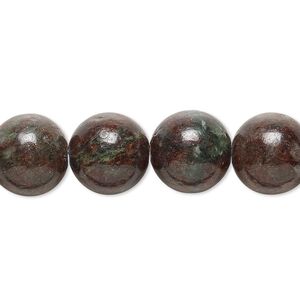 Kashgar garnet 1pkg1, round bead natural 15.5-16 inch 12mm