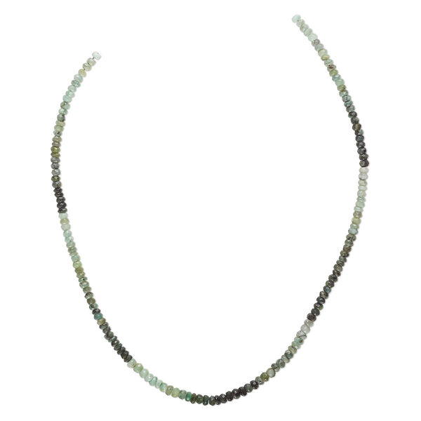 Bead, emerald (oiled), shaded light to dark, 4x3mm hand-cut faceted rondelle, C- grade Mohs hardness 7-1/2 to 8. Sold per 16-inch strand. image number 0