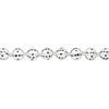 Bead, glass 1pkg8, opaque black and white, 14mm hand-painted round. image number 1