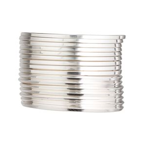 Wire, sterling silver, half-hard, square, 16 gauge. Sold per pkg of 5 feet.