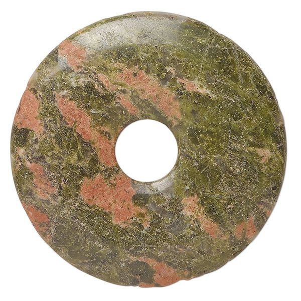 Unakite 1pkg1, donut focal natural 45mm image number 0