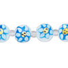 Bead, glass 1pkg8, multicolored, 12mm hand-painted round. image number 0