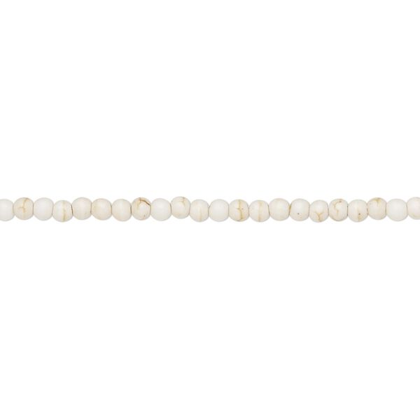 Magnesite 1pkg1, round bead 15.5-16 inch 2-3mm image number 0