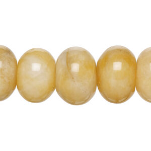 Golden "jade" 1pkg1, rondelle bead natural, 15 inch 16x11mm-17x11mm
