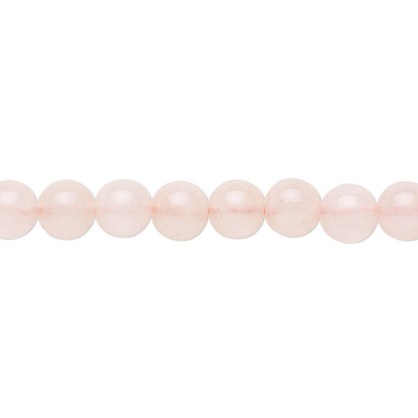Bead, rose quartz (dyed), 6mm round, B grade, Mohs hardness 7. Sold per 15-1/2" to 16" strand. image number 0