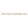 Mother-of-pearl shell 1pkg1, flat oval bead 15 inch khaki 18x13mm image number 1