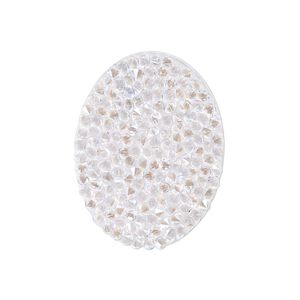 Iron-on transfer 1pk crystal moonlight, Crystal Passions® 29x22mm oval 707487