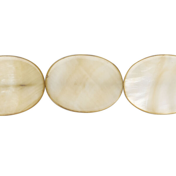 Mother-of-pearl shell 1pkg1, flat oval bead 15 inch pear 19x15mm-20x15mm image number 0