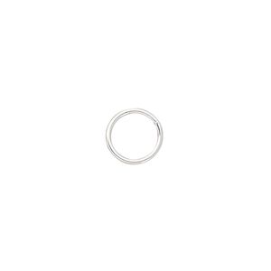 Jump ring, sterling silver-filled, 9mm soldered round, 7.5mm inside diameter, 20 gauge. Sold per pkg of 100.