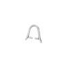 Bail, ice-pick, antiqued sterling silver, 10x5mm textured shield, 7mm grip length. Sold individually. image number 1