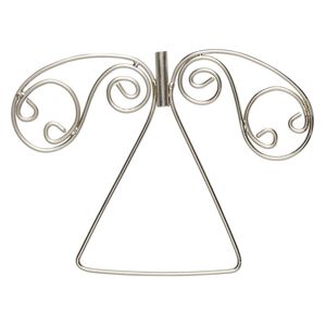 Wire frame, steel, 5x4-inch angel with 1-inch tube, 4mm inside diameter. Sold individually.