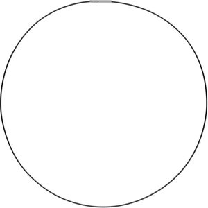 Neckwire, nylon-coated stainless steel, black, 1mm cable, 20 inches with 1.9mm slide lock clasp. Sold individually.