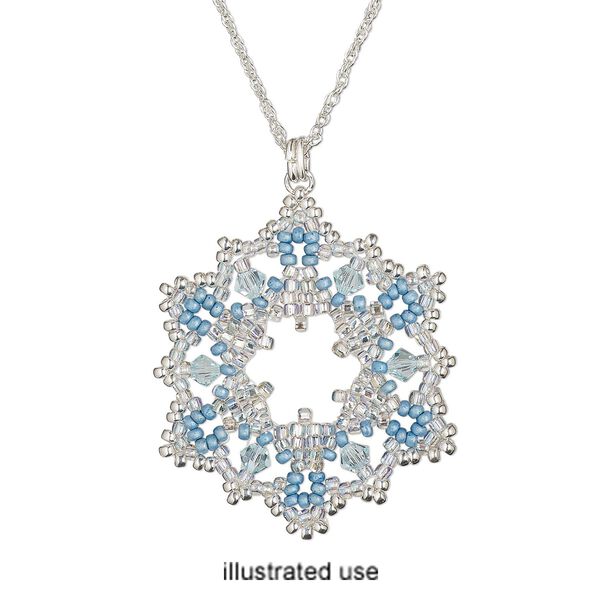 Book, "Beaded Lace Snowflake Ornaments" by Sandra D. Halpenny. Sold individually. image number 1
