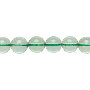 Green fluorite 1pkg1, round bead natural 8 inch 8mm