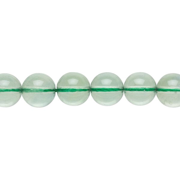 Green fluorite 1pkg1, round bead natural 8 inch 8mm image number 0