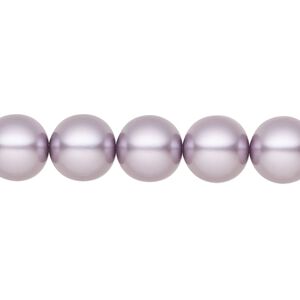 Pearl 10pk lavender, Preciosa Czech crystal 10mm round