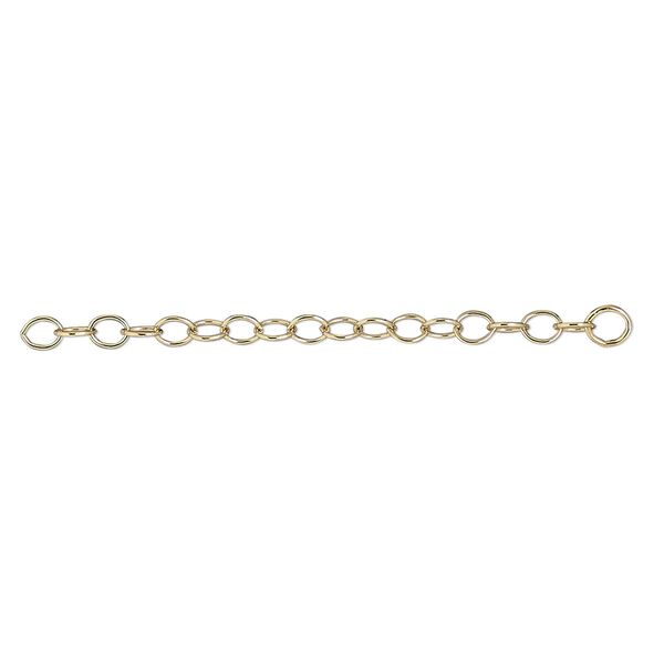 Extender chain, 14Kt gold-filled, 2.8mm cable, 2 inches. Sold individually. image number 0