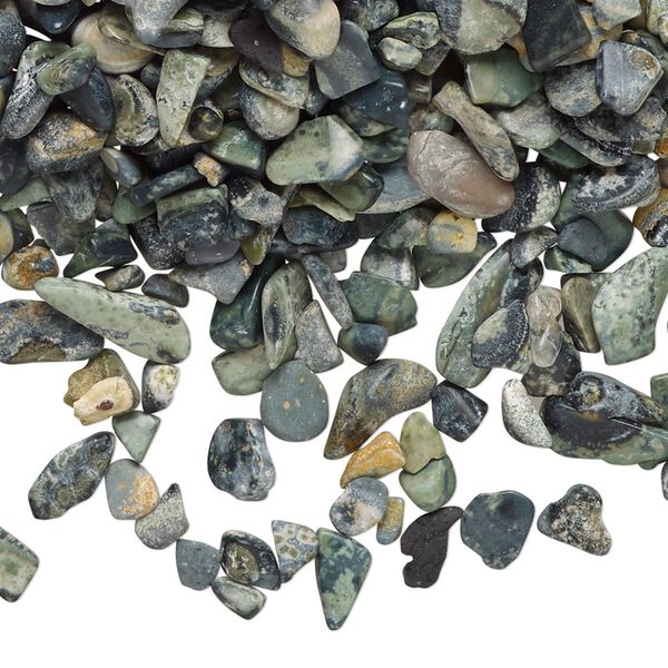 Kambaba jasper 1pkg1, undrilled tumble polished inlay chip natural 2 oz mini image number 0