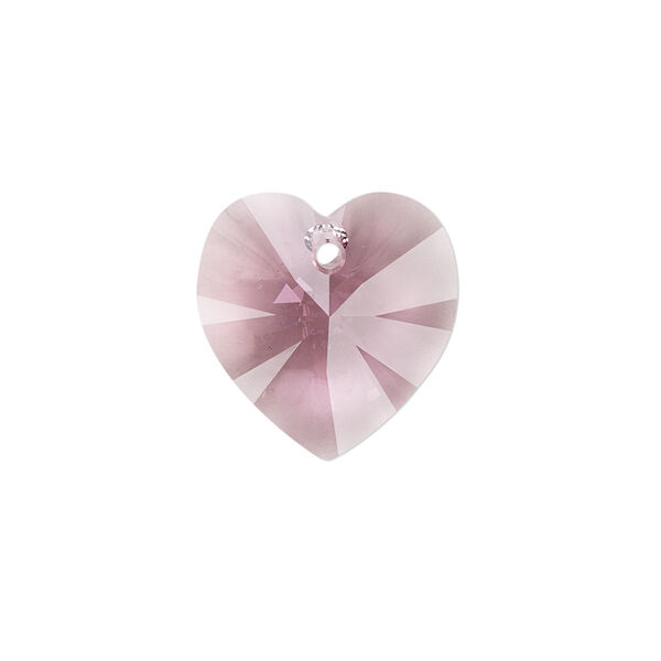 Drop 2pk iris, Crystal Passions® 18mm pendant heart 6228 image number 0