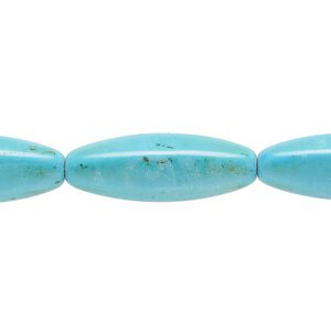 Magnesite 1pkg1, 6-sided oval bead 15.5-16 inch 25x8mm-26x9mm