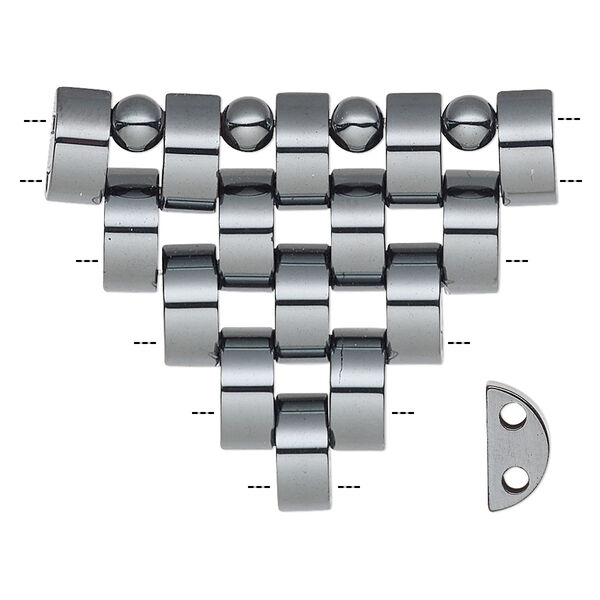 Focal, Hemalyke™ (man-made), 37mm triangle. Sold individually. image number 0