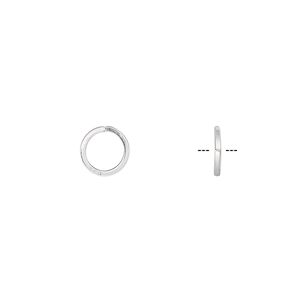 Jump ring, sterling silver, 7mm round square wire, 5.5mm diameter, 20 gauge. Sold per pkg of 50.