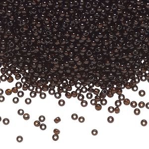 Seed bead, Preciosa Ornela Czech glass, pkg/500g, #11 rocaille, transparent root beer, (10140).