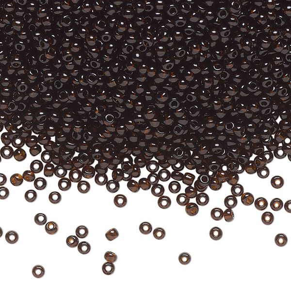 Seed bead, Preciosa Ornela Czech glass, pkg/500g, #11 rocaille, transparent root beer, (10140). image number 0