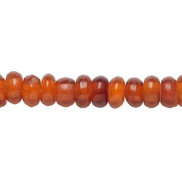 Bead, horn (dyed), golden, 8x4mm hand-cut rondelle. Sold per 15-1/2" to 16" strand. image number 0