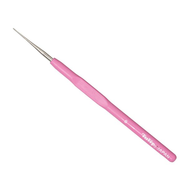 Awl, Tulip, steel / silicone / acrylic, pink and clear, 5-1/2 inches. Sold individually. image number 0