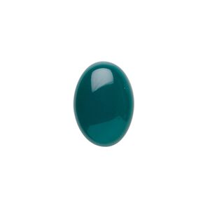 Green agate 1pkg2, calibrated oval cab 18x13mm