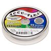 Beading wire, Accu-Flex&reg; 1pkg1, nylon and stainless steel, pearl, 49 strand, 0.014-inch diameter, 30-foot spool. image number 0