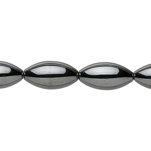Bead, Hemalyke™ (man-made), 16x8mm oval. Sold per 15-1/2" to 16" strand. image number 0